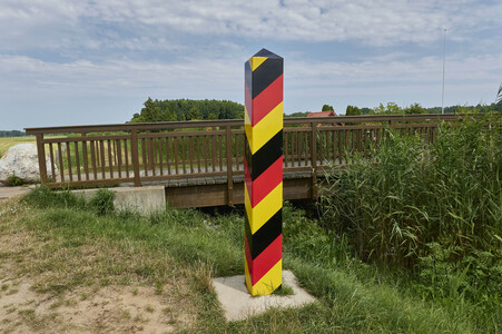 Deutsch-polnische Grenze auf Usedom