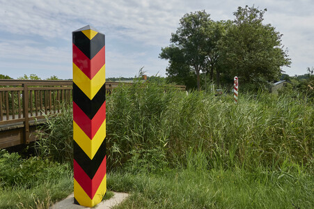 Deutsch-polnische Grenze auf Usedom