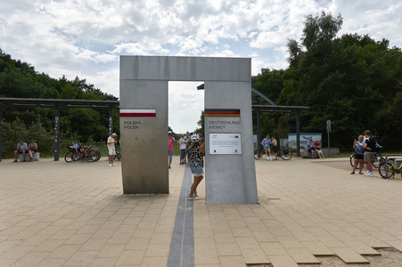 Deutsch-polnische Grenze auf Usedom