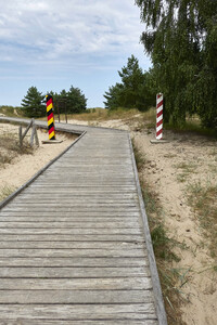 Deutsch-polnische Grenze auf Usedom