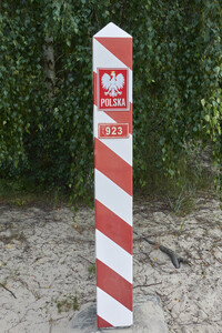 Deutsch-polnische Grenze auf Usedom