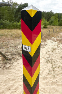 Deutsch-polnische Grenze auf Usedom