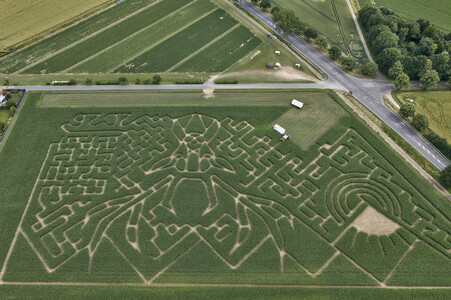 Maislabyrinth in Nettelrede