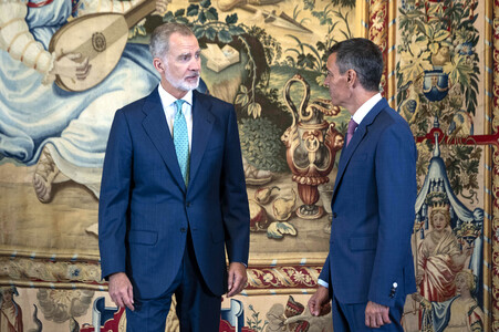König Felipe empfängt Ministerpräsiden Sánchez in Palma