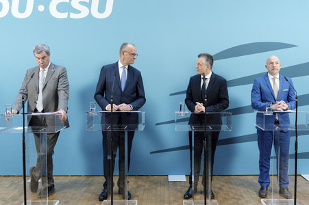 Sondersitzung der CDU/CSU-Bundestagsfraktion in Berlin