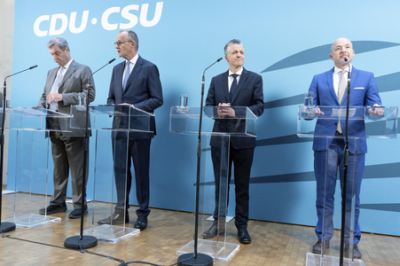 Sondersitzung der CDU/CSU-Bundestagsfraktion in Berlin