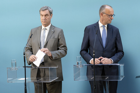 Sondersitzung der CDU/CSU-Bundestagsfraktion in Berlin