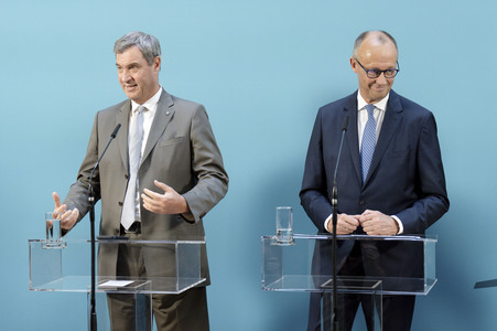 Sondersitzung der CDU/CSU-Bundestagsfraktion in Berlin