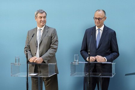 Sondersitzung der CDU/CSU-Bundestagsfraktion in Berlin