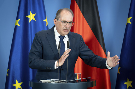 Pressekonferenz zur Reform des Rechts der Nachrichtendienste in Berlin
