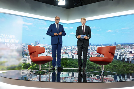 ARD-Sommerinterview mit Friedrich Merz in Berlin
