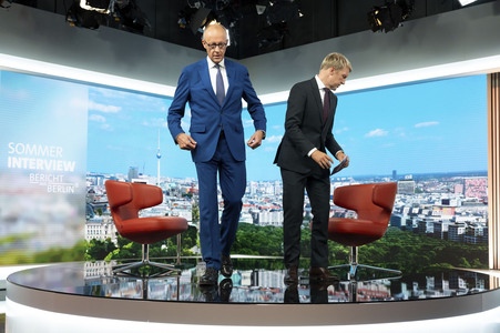 ARD-Sommerinterview mit Friedrich Merz in Berlin