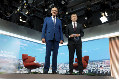 ARD-Sommerinterview mit Friedrich Merz in Berlin
