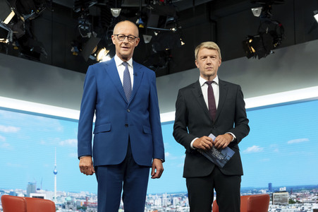 ARD-Sommerinterview mit Friedrich Merz in Berlin