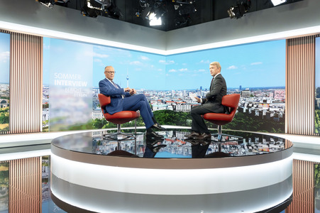 ARD-Sommerinterview mit Friedrich Merz in Berlin