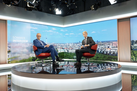 ARD-Sommerinterview mit Friedrich Merz in Berlin