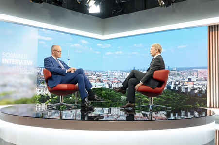 ARD-Sommerinterview mit Friedrich Merz in Berlin