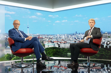 ARD-Sommerinterview mit Friedrich Merz in Berlin
