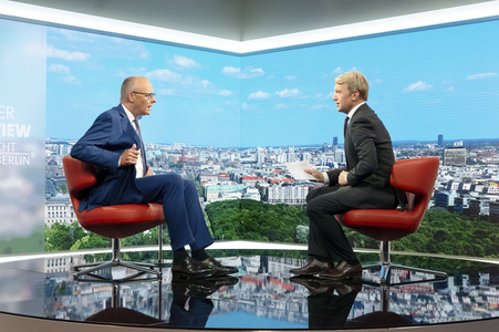 ARD-Sommerinterview mit Friedrich Merz in Berlin