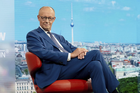 ARD-Sommerinterview mit Friedrich Merz in Berlin