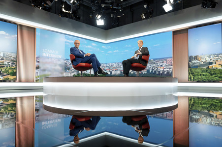 ARD-Sommerinterview mit Friedrich Merz in Berlin