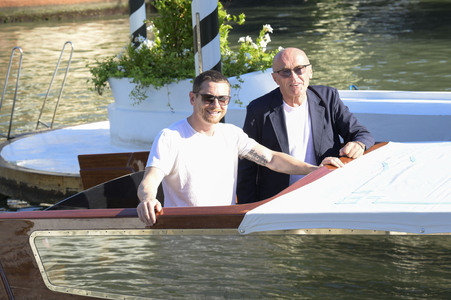 Abfahrt von Jack O'Connell und Danny Boyle vom Hotel Excelsior, Internationale Filmfestspiele von Venedig 2026