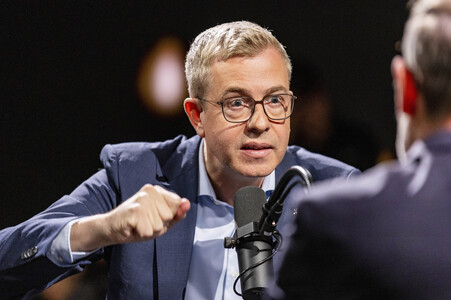 Stefan Evers im ntv Salon in Berlin