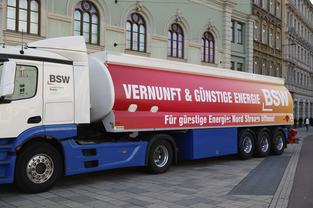Wahlkampfveranstaltung des BSW in Halle