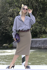 Ankunft von Virna Toppi und Nicola Del Freo am Hotel Excelsior, Internationale Filmfestspiele von Venedig 2026