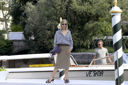Ankunft von Virna Toppi und Nicola Del Freo am Hotel Excelsior, Internationale Filmfestspiele von Venedig 2026