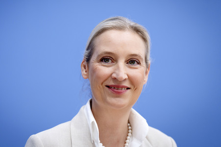 Bundespressekonferenz 'AfD - Auswirkungen der Landtagswahl in Sachsen-Anhalt auf die Bundespolitik' in Berlin