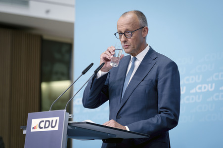 Pressekonferenz der CDU zur Wahl in Sachsen-Anhalt in Berlin
