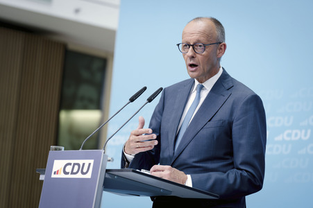 Pressekonferenz der CDU zur Wahl in Sachsen-Anhalt in Berlin