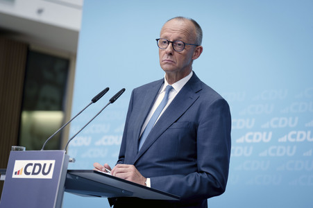 Pressekonferenz der CDU zur Wahl in Sachsen-Anhalt in Berlin
