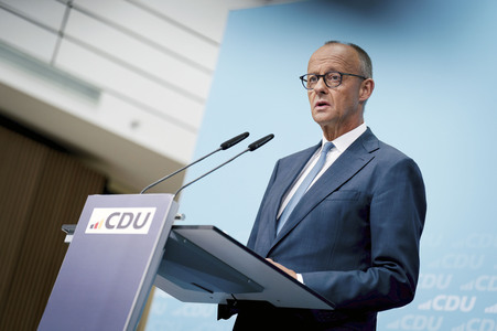 Pressekonferenz der CDU zur Wahl in Sachsen-Anhalt in Berlin