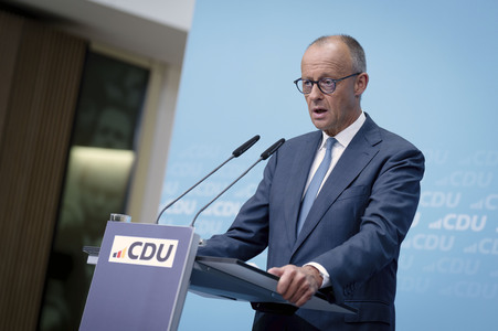 Pressekonferenz der CDU zur Wahl in Sachsen-Anhalt in Berlin