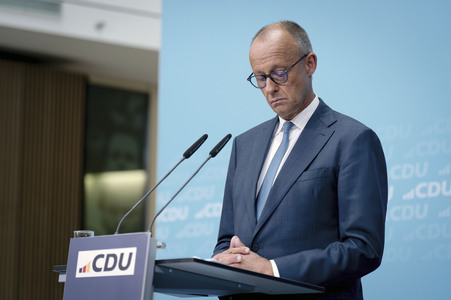 Pressekonferenz der CDU zur Wahl in Sachsen-Anhalt in Berlin