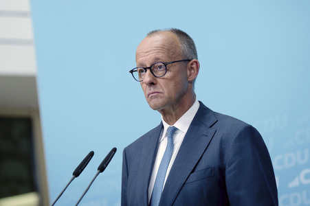 Pressekonferenz der CDU zur Wahl in Sachsen-Anhalt in Berlin