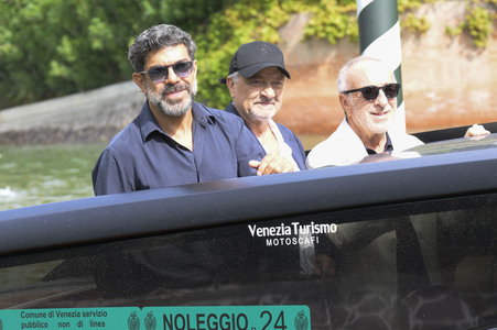 Ankunft von Pierfrancesco Favino, Giovanni Veronesi und Silvio Orlando am Hotel Excelsior, Internationale Filmfestspiele von Venedig 2026