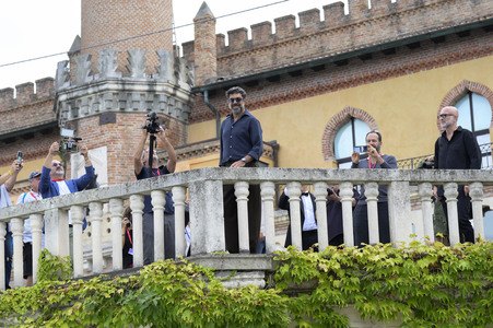 Ankunft von Pierfrancesco Favino, Giovanni Veronesi und Silvio Orlando am Hotel Excelsior, Internationale Filmfestspiele von Venedig 2026