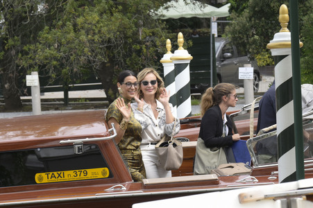 Ankunft von Donatella Finocchiaro und Violante Placido am Hotel Excelsior, Internationale Filmfestspiele von Venedig 2026