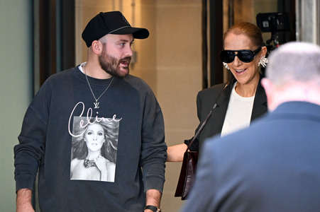 Céline Dion auf dem Weg zur ihrem Konzert in Paris