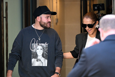 Céline Dion auf dem Weg zur ihrem Konzert in Paris