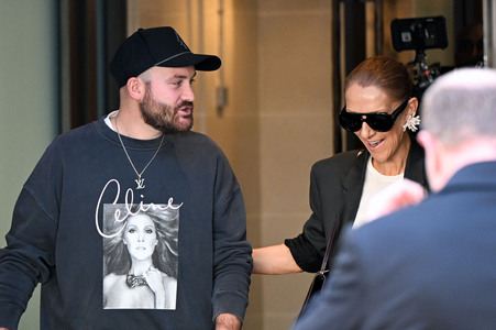 Céline Dion auf dem Weg zur ihrem Konzert in Paris
