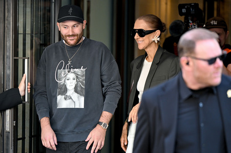 Céline Dion auf dem Weg zur ihrem Konzert in Paris