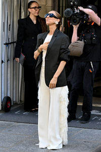 Céline Dion auf dem Weg zur ihrem Konzert in Paris