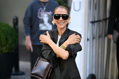Céline Dion auf dem Weg zur ihrem Konzert in Paris