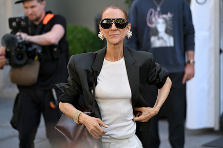 Céline Dion auf dem Weg zur ihrem Konzert in Paris