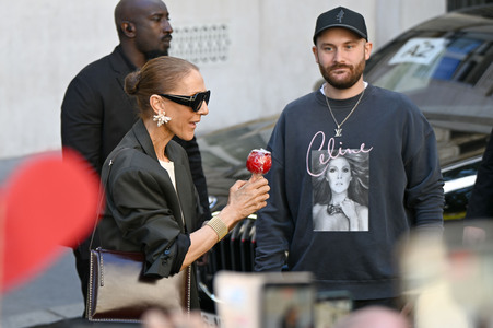 Céline Dion auf dem Weg zur ihrem Konzert in Paris