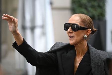 Céline Dion auf dem Weg zu ihrem Konzert in Paris